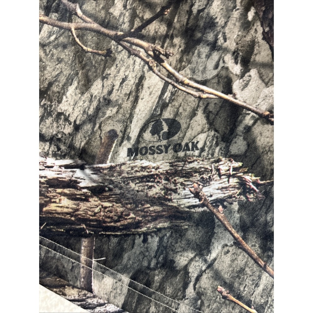 Men's Large 42/44 Mossy Oak Camo Tech Fleece Hoodie w/Face Gaiter NWT - Picture 14 of 16